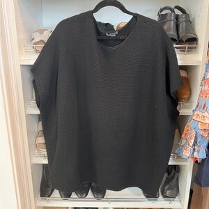 Vince cashmere Charcoal Ribbed Knit Sweater